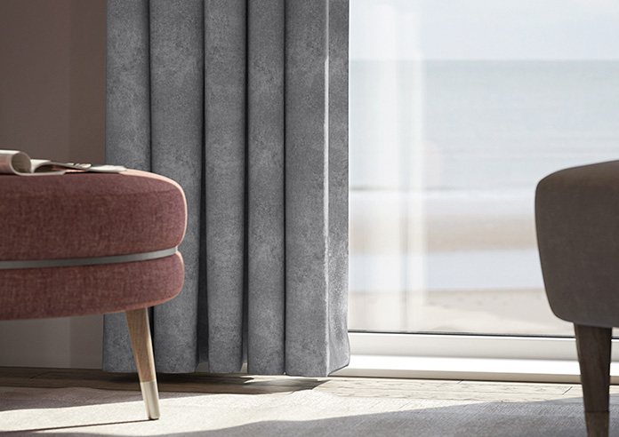 Florence Faux Suede, Dusky Purple - Made to Measure Curtains - Image 5